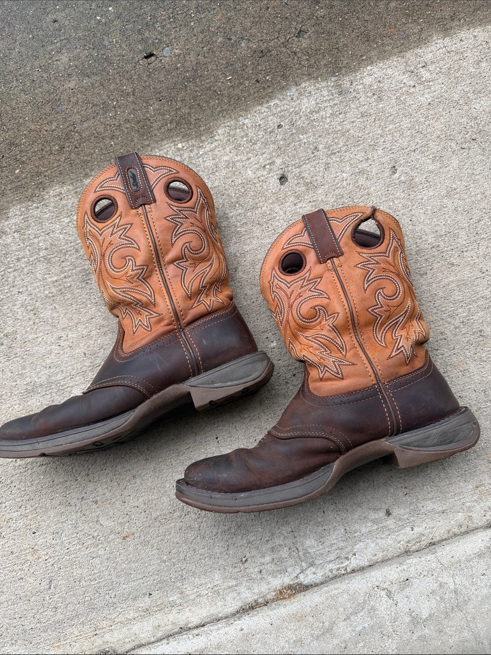 Men's Rebel By Durango Saddle Up Western Boots Size 9.5D (Style: DB442) - Picture 3 of 10